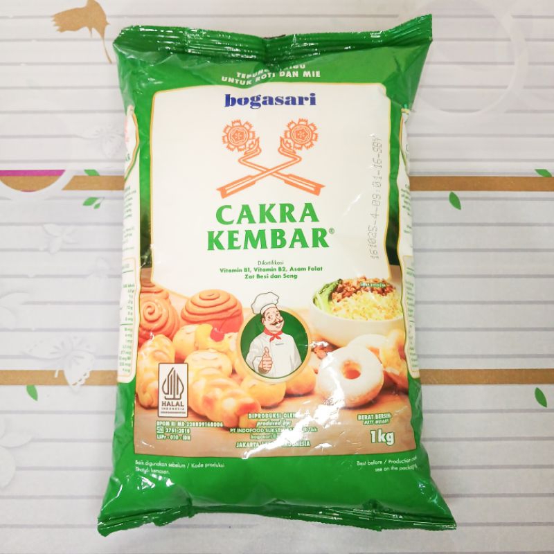 

10 KILOGRAM TERIGU BOGASARI CAKRA KEMBAR ( ISI 10 KEMASAN UKURAN 1 KG )