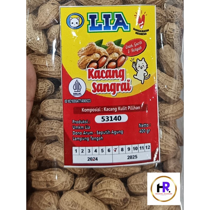 

kacang kulit sangrai / cemilan / jajanan / snack / makanan ringan