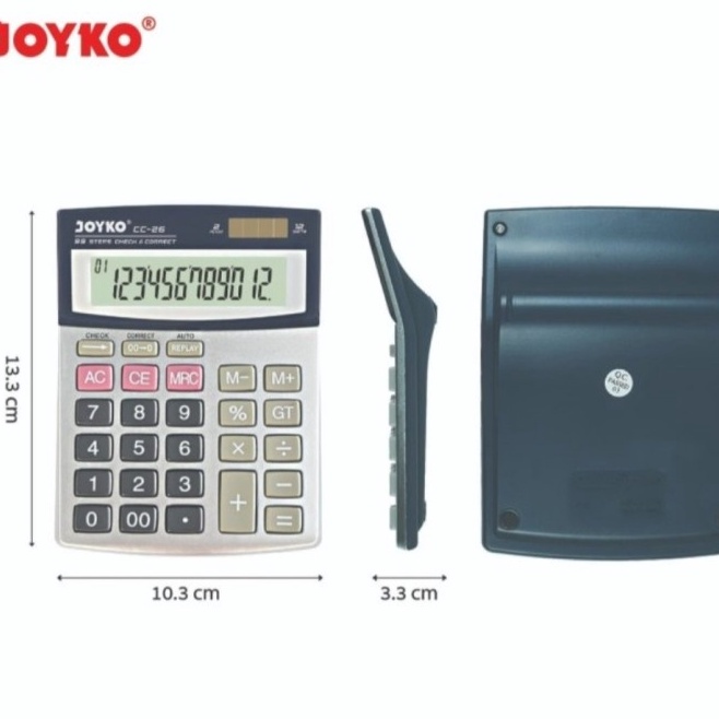 

JOYKO CC26 CHECK CORRECT CALCULATOR 12 Digit Kalkulator Meja CC26