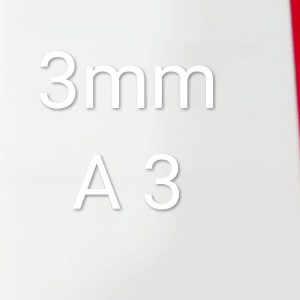 

Stok Banyak Acrylic akrilik lembaran 3mm Ukuran A3 42x3cm