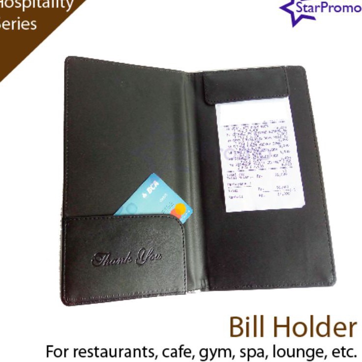 

Bill Holder Cover Bill Resto Cafe Hotel