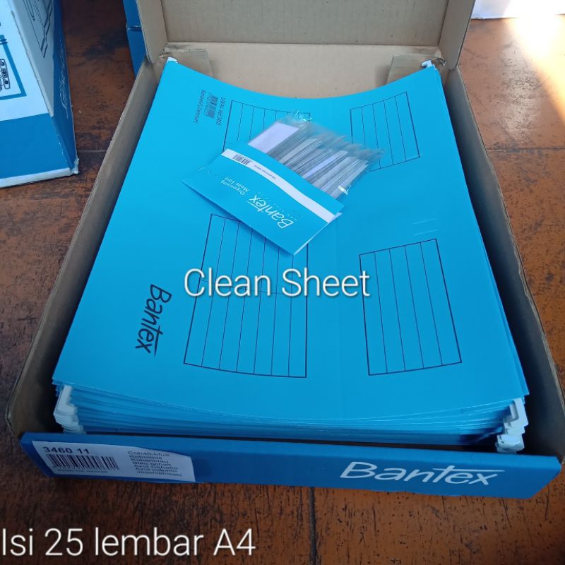 

Hang map gantung A4 bantex biru(Harga/1 kotak,isi 25 lembar)