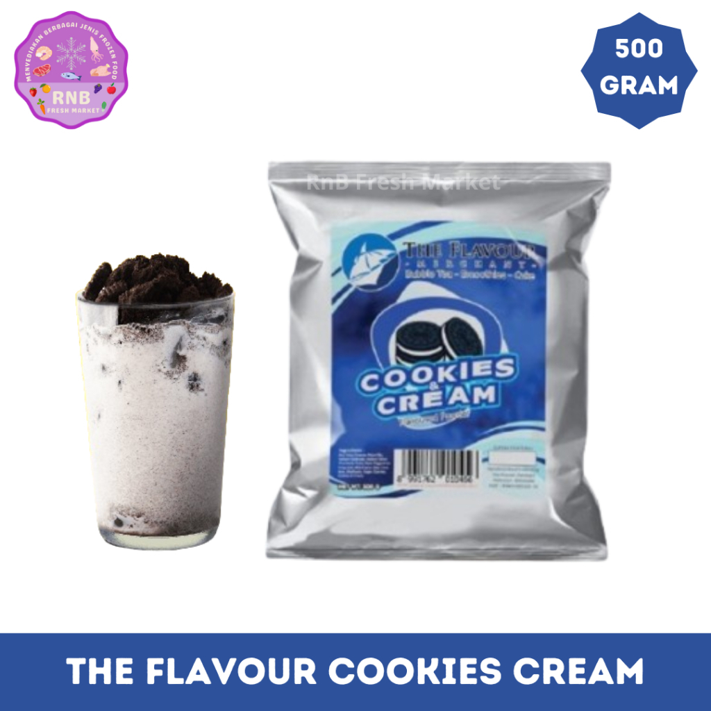 

The Flavour Bubuk Cookies Cream Netto 500 Gram