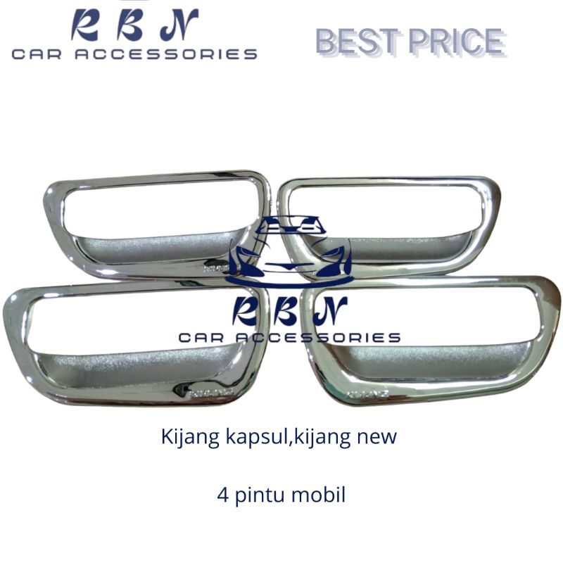 OUTER COVER MOBIL KIJANG KAPSUL 4PCS LENGKAP CROM/AKSESORIS MOBIL KIJANG KAPSUL