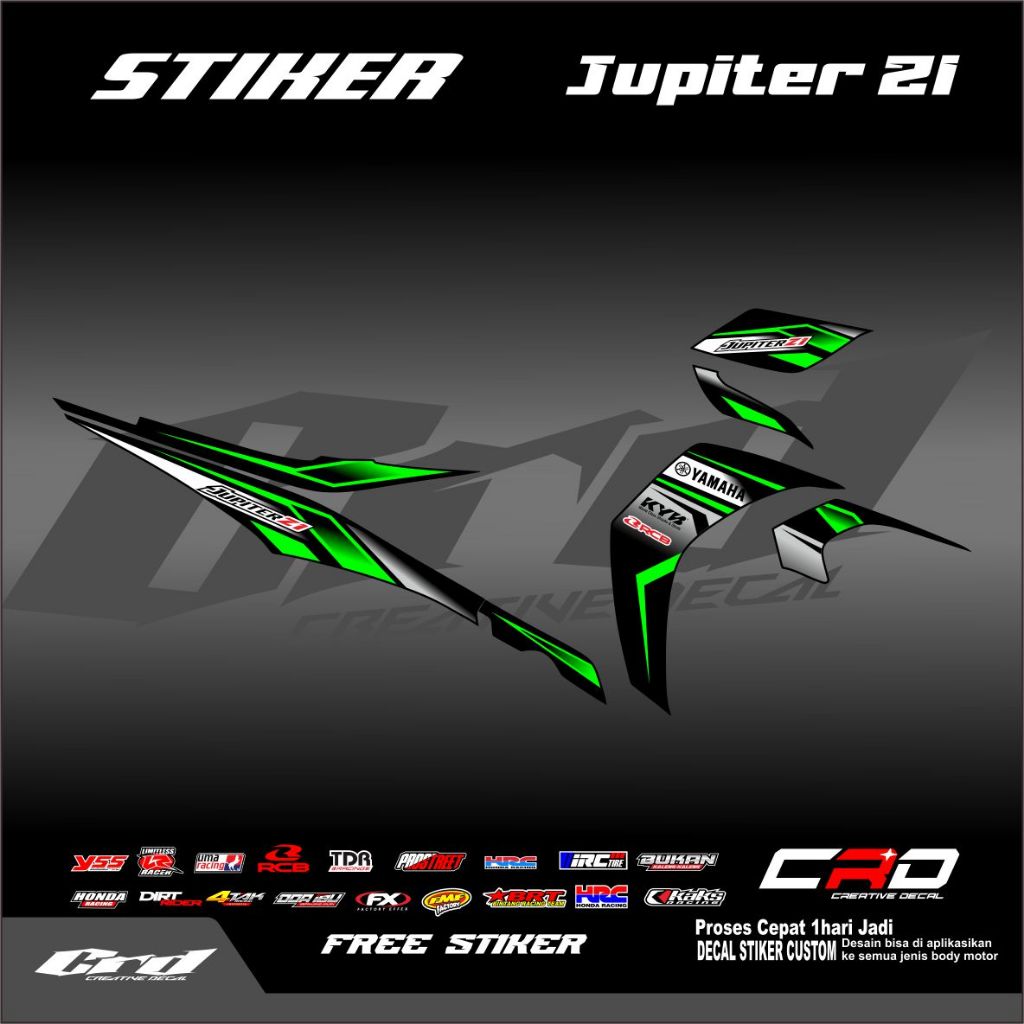 STIKER STRIPING VARIASI JUPITER Z1 - STIKER MOTOR JUPITER Z1 | STIKER JUPITER Z BURHAN | JUPITER Z R