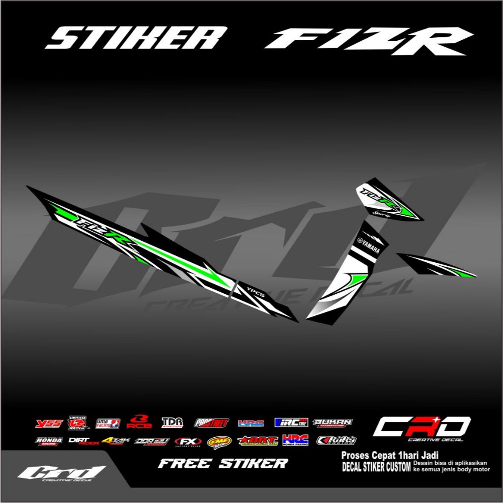Striping Variasi Fiz R Motif Roadrace Semi Decal Striping Motor FIZ R Striping Motor Yamaha Fiz R