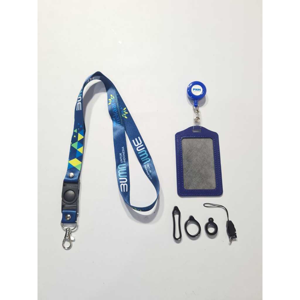 

BISA SATUAN Lanyard PNM mekaar / mekaar cetak 2 sisi ukuran 2cm Lanyard Custom Satuan Murah