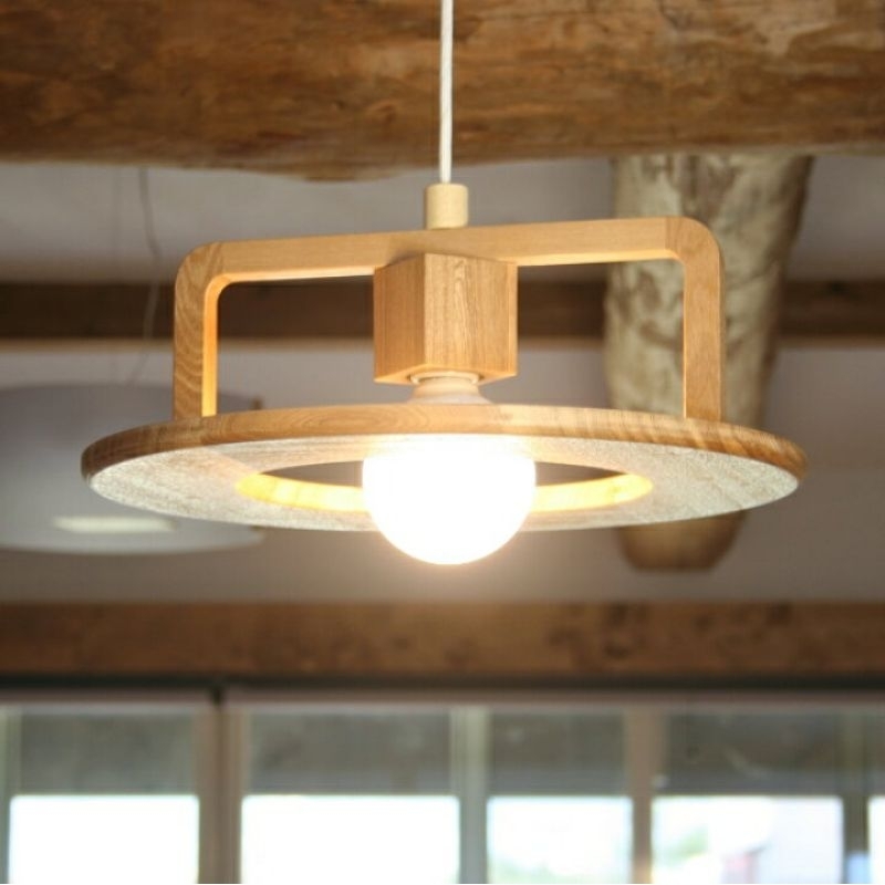 Tempat Lampu Gantung Kayu Pendant Lamp Unik Estetic Model Jepang