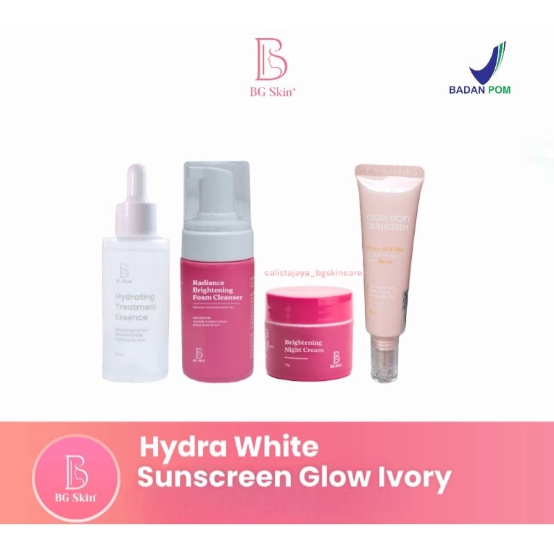 HYDRA WHITE PACKAGE BG SKIN / HYDRA WHITE SUNSCREEN GLOW IVORY / BEAUTY GLOW SKINCARE ORIGINAL