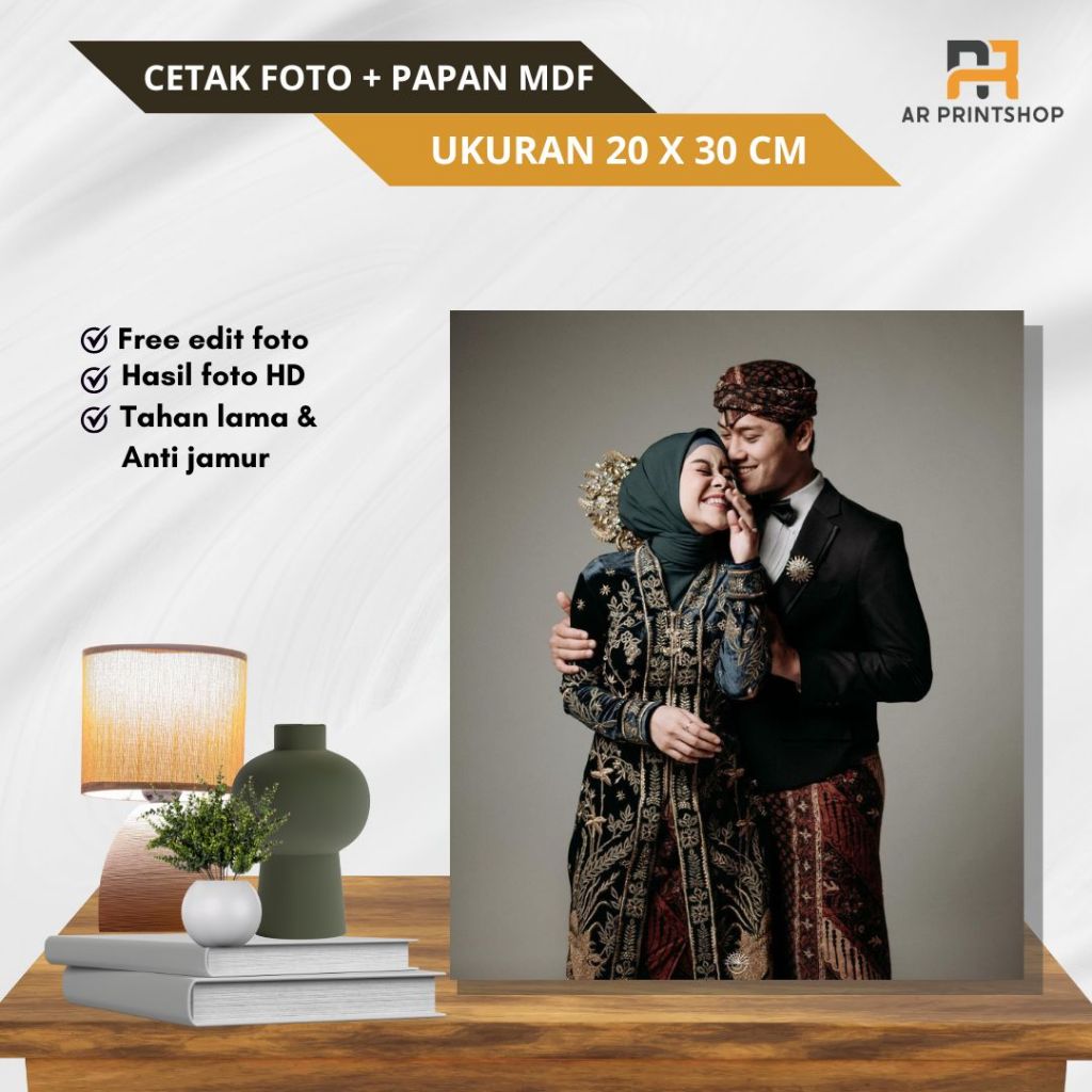 CETAK FOTO 10R 20X30cm + BINGKAI MDF ,Cetak Foto Bingkai, Cetak Foto Custom, Cetak foto MDF