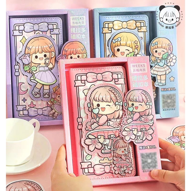 

Paket Jurnal Telado Buku Handbook Weeks Bahan Kulit Pu ada Magnet