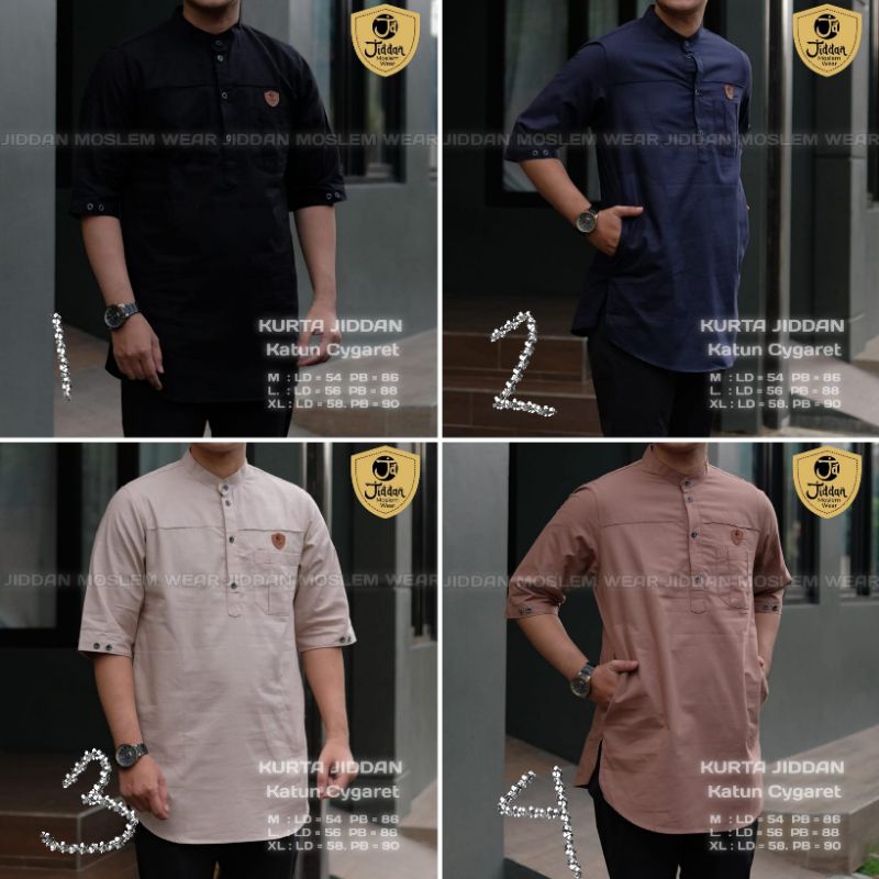 Koko Kurtah Jiddan Moslem Wear | Katun cygaret | Kurtah Murah