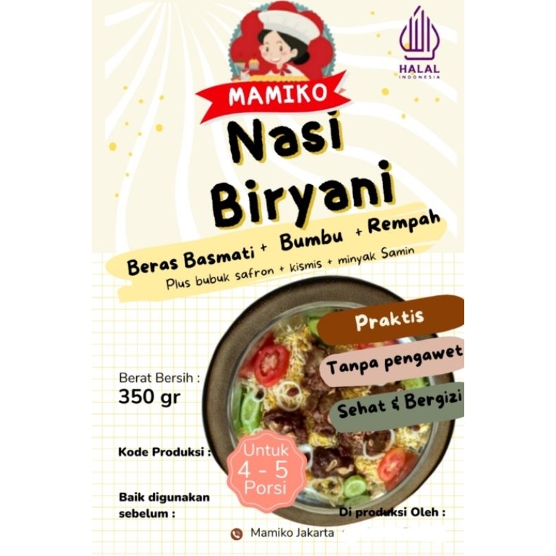 

mamiko beras Basmati 350gr