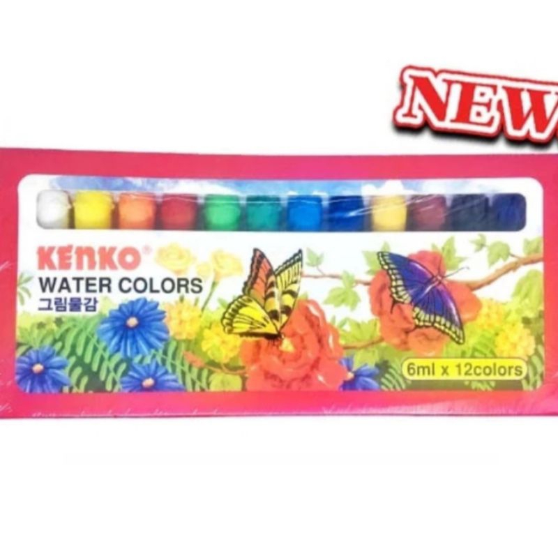 

KENKO WATER COLORS CAT MEWARNAI 12 WARNA