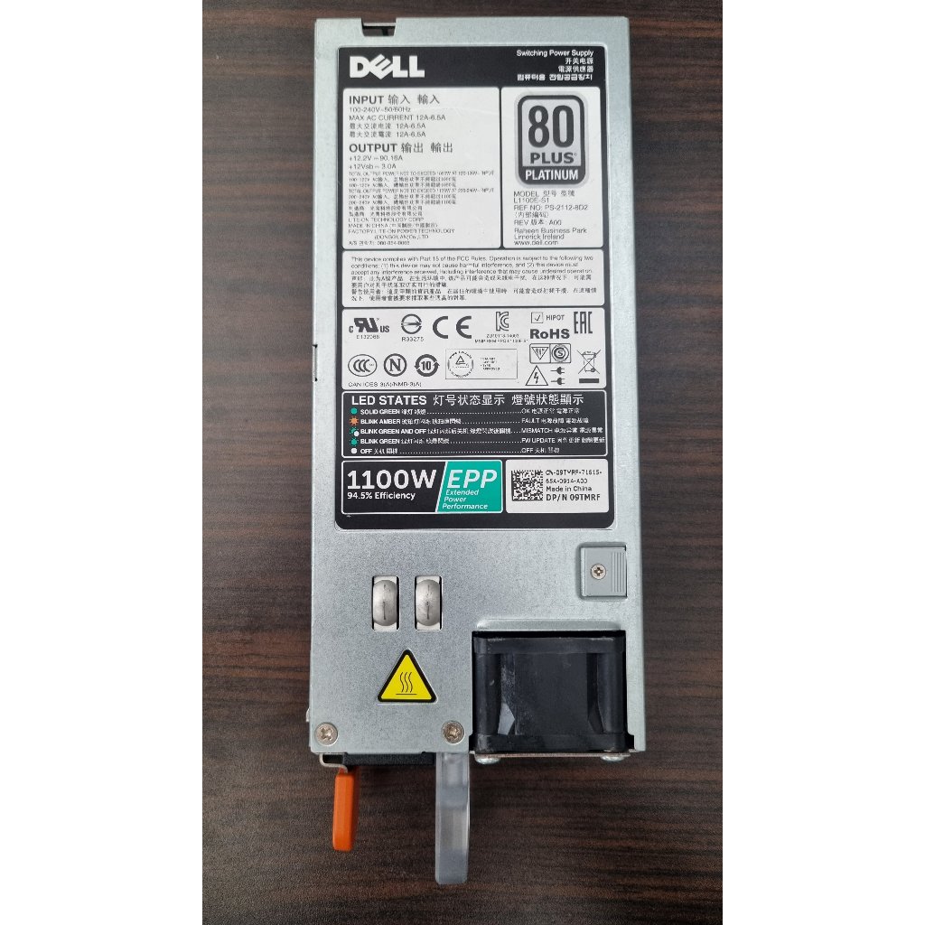 PSU Server Dell 1100W 80 Plus Platinum