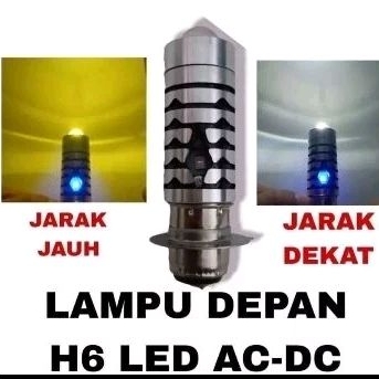 lampu depan LED laser H6 bebek matic terang fokus