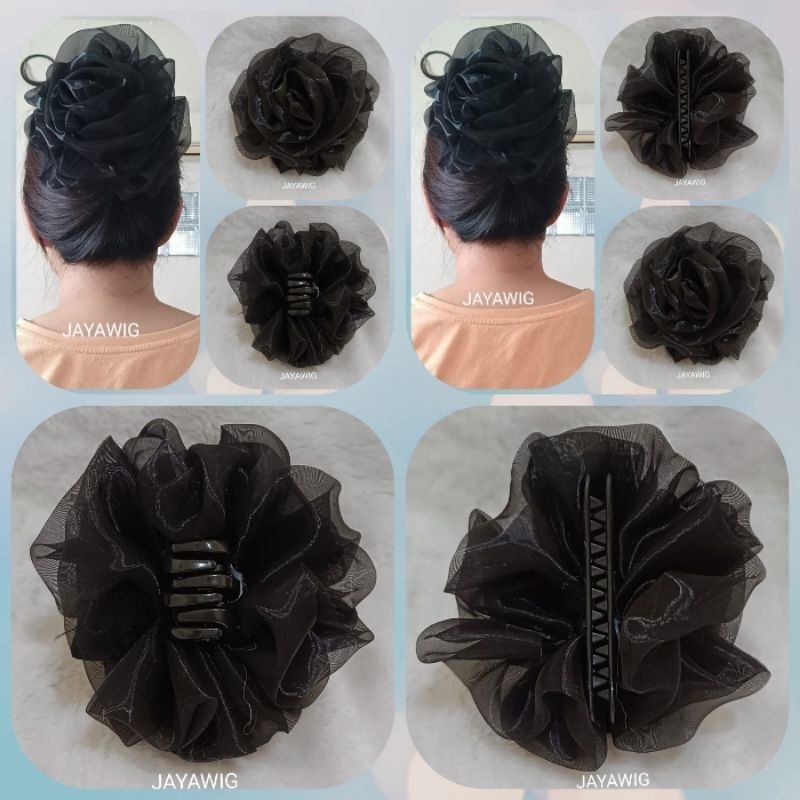 Jepit Cepol Rambut Buat Sanggul Dan Cepolan Hijab Warna Hitam