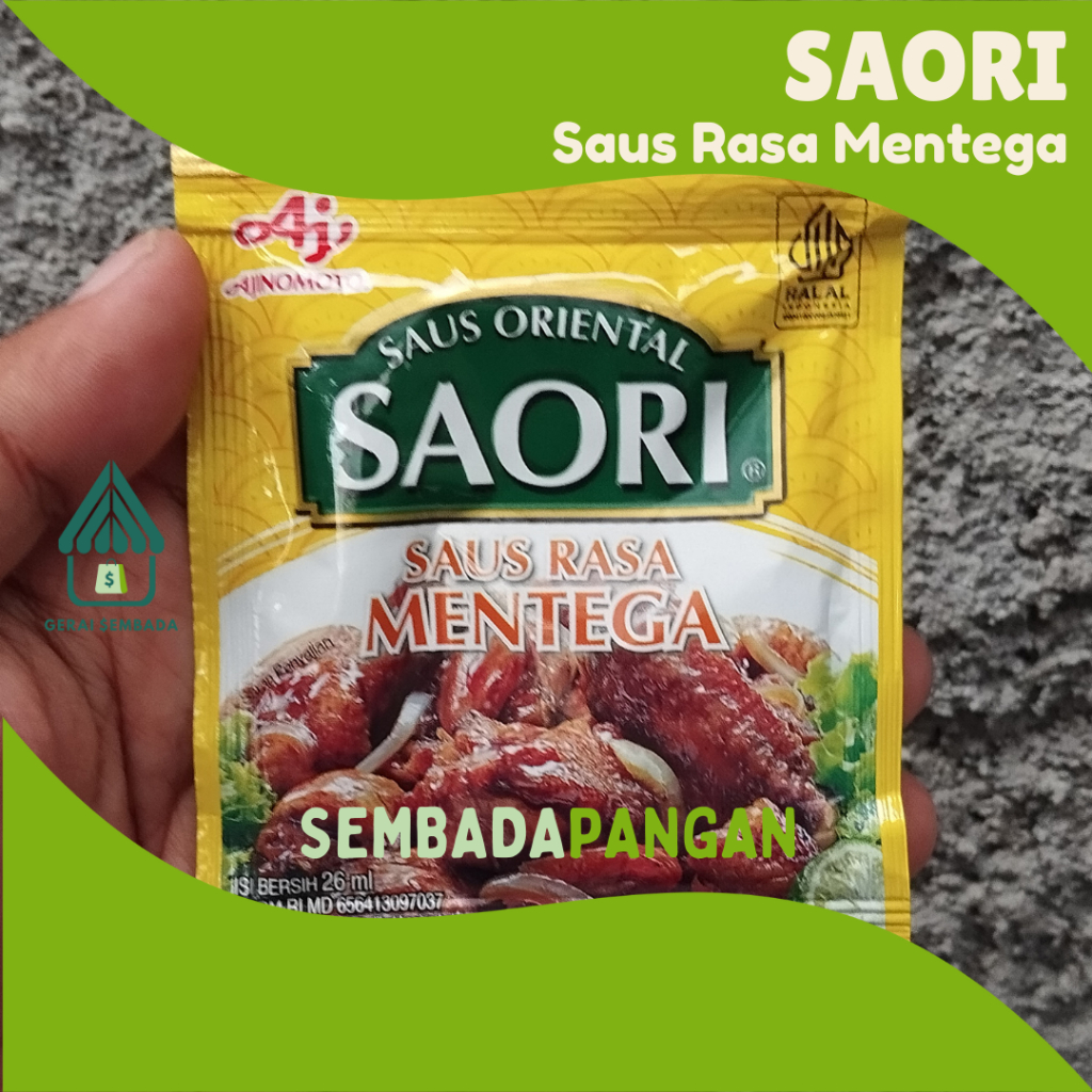 

SAORI Saus Mentega Saus Oriental 26 ml - GERAI SEMBADA