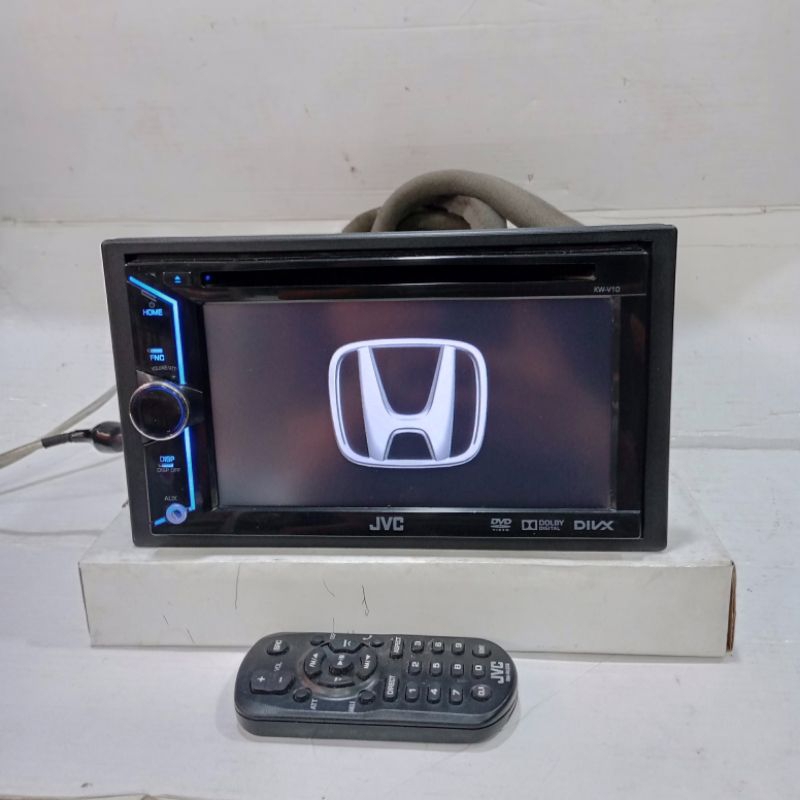 Headunit Doubledin merk Jvc ori Honda HRV jazz