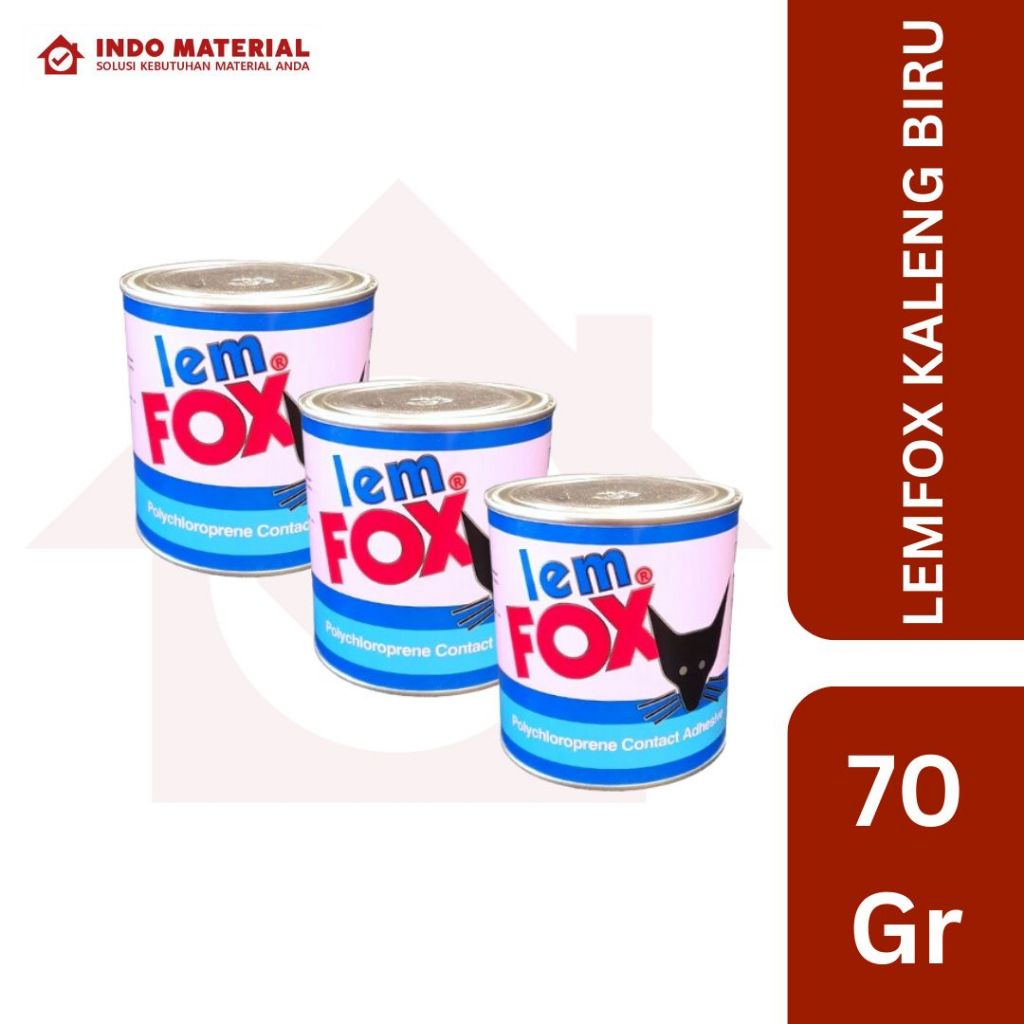 

Lem Fox Yunior Biru Kaleng 70 gr | Lem Sepatu Bening