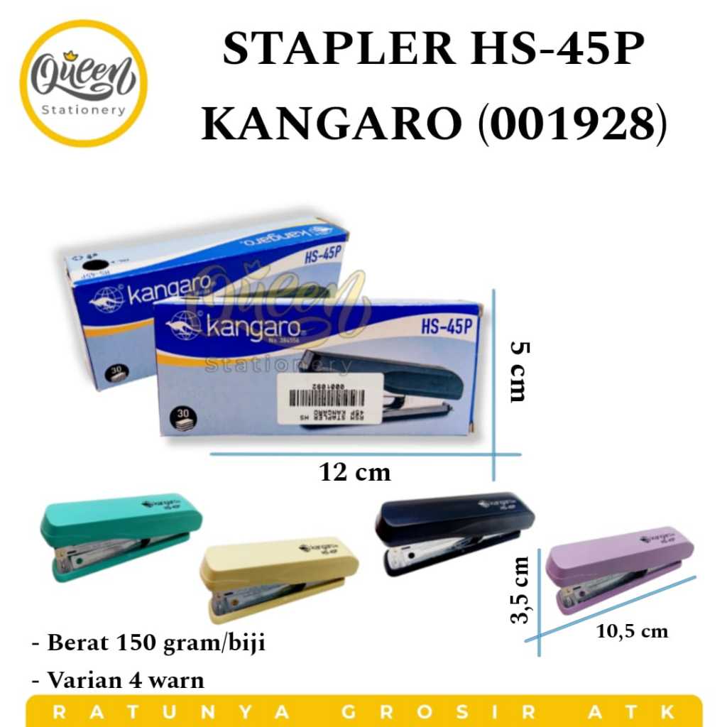 

1 PCS STAPLER HS 45P KANGARO (001928) - STAPLES STEPLES BESAR