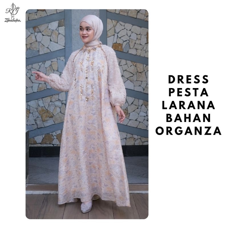 Dress Pesta Larana Bahan Organza