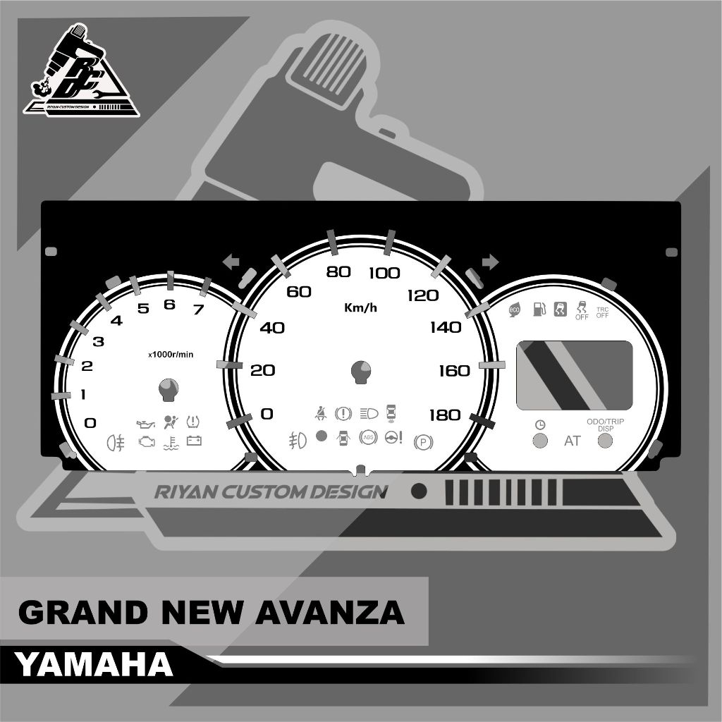 papan speedometer custom grand new avanza panel spido meter custom grand new avanza