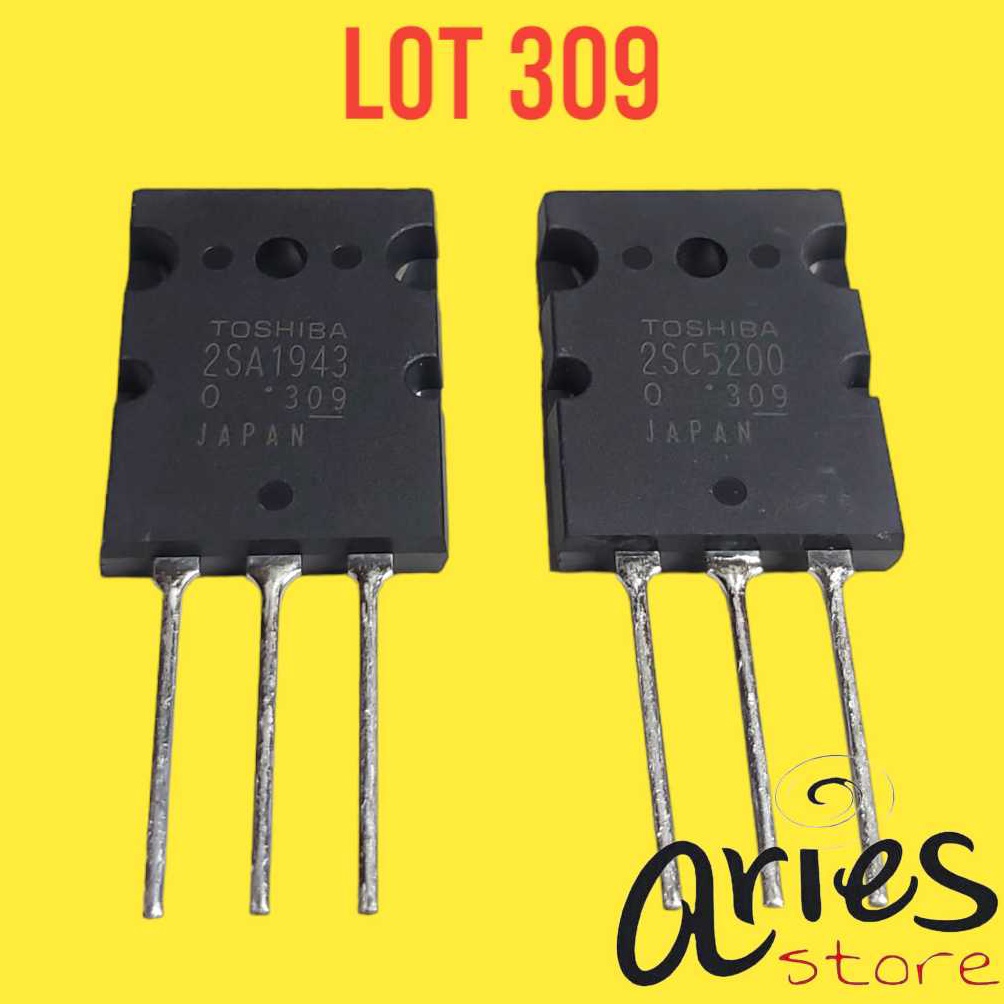 KODE H97T TRANSISTOR TOSHIBA 2SA1943 2SC52 ORIGINAL LOT SAMA SUPER