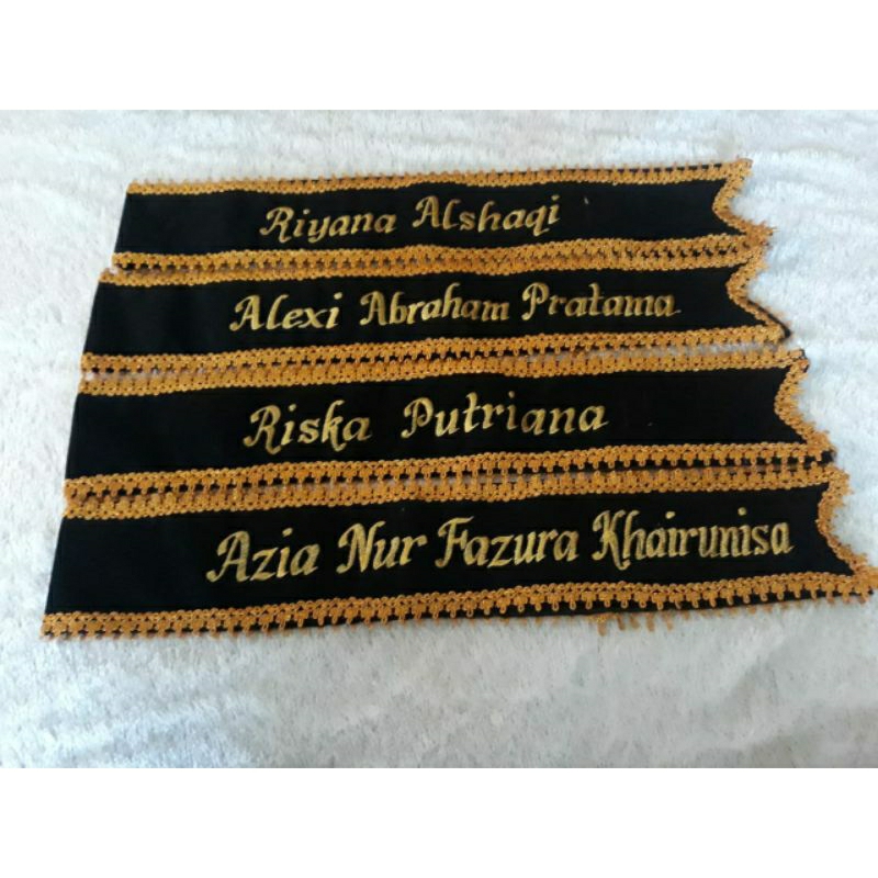 Selempang Wisuda Bordir Anak Tk  Bahan Bludru