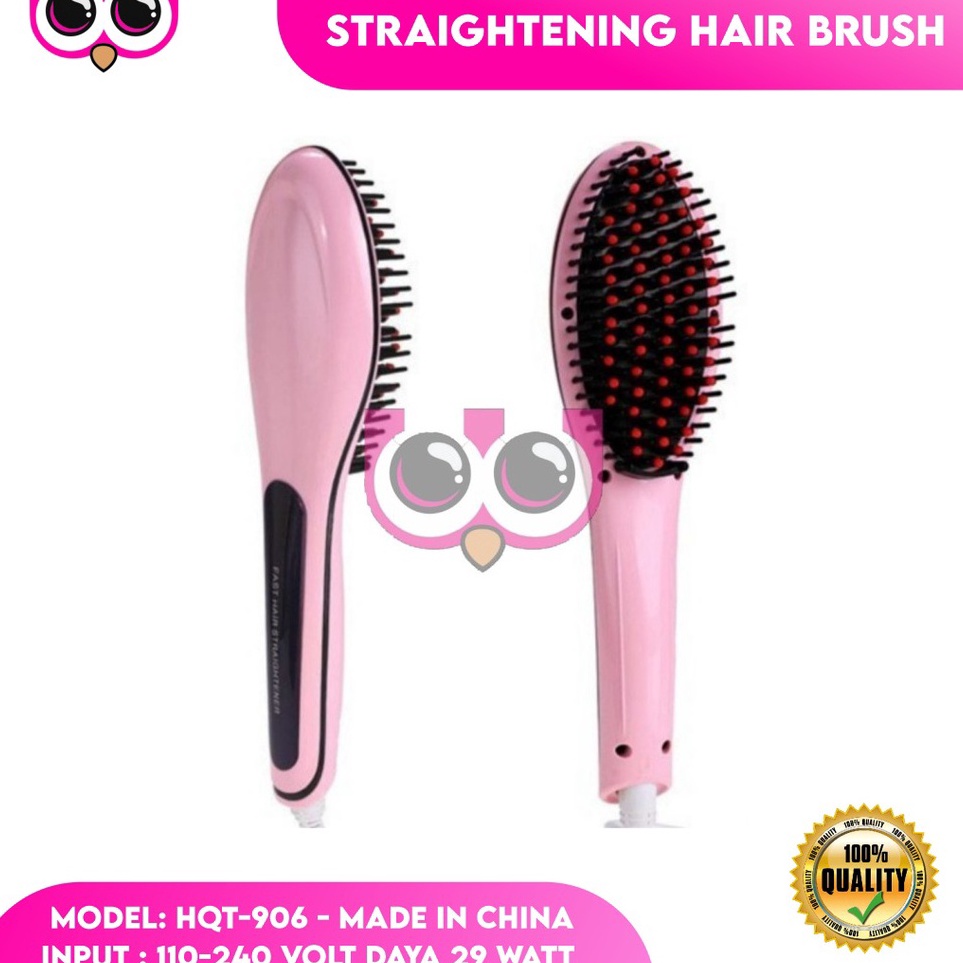 

KODE O37E STRAIGHTENING HAIR BRUSH CATOK SISIR LISTRIK PELURUS RAMBUT