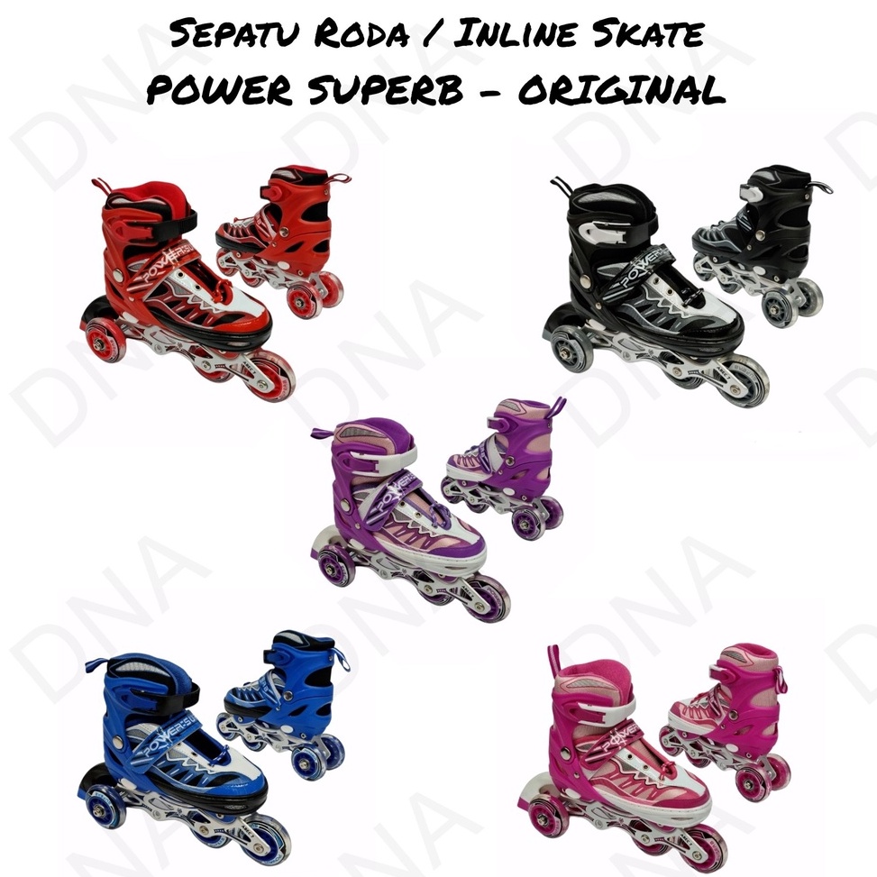 Bagus Banget Sepatu Roda Power Superb  Inline Skate Power Superb  Baut Bajaj  ORIGINAL