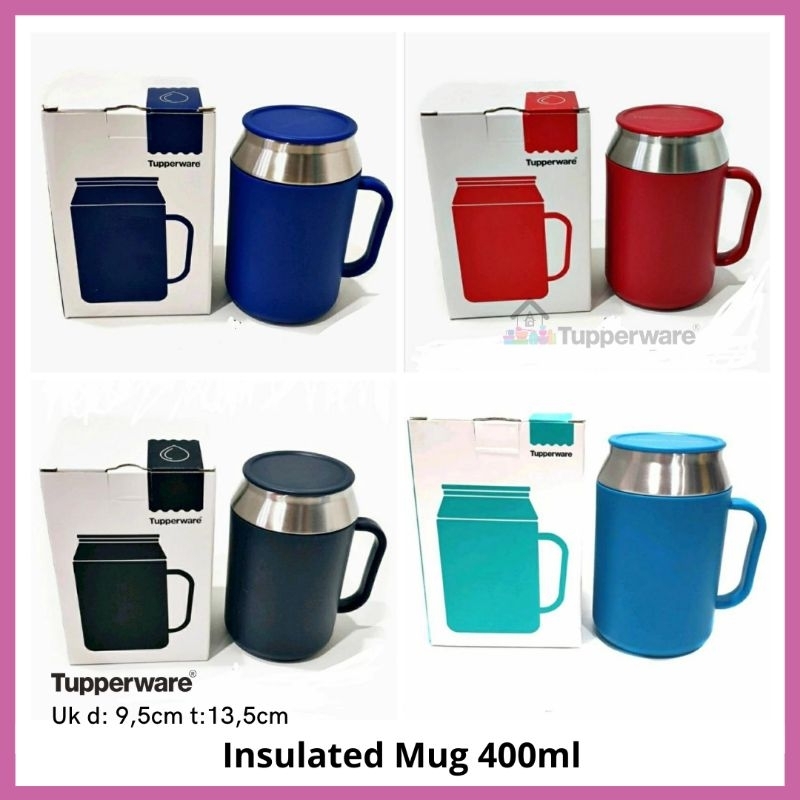 Insulated Mug 400ml Tupperware - Termos Mug Tahan Panas/ Dingin