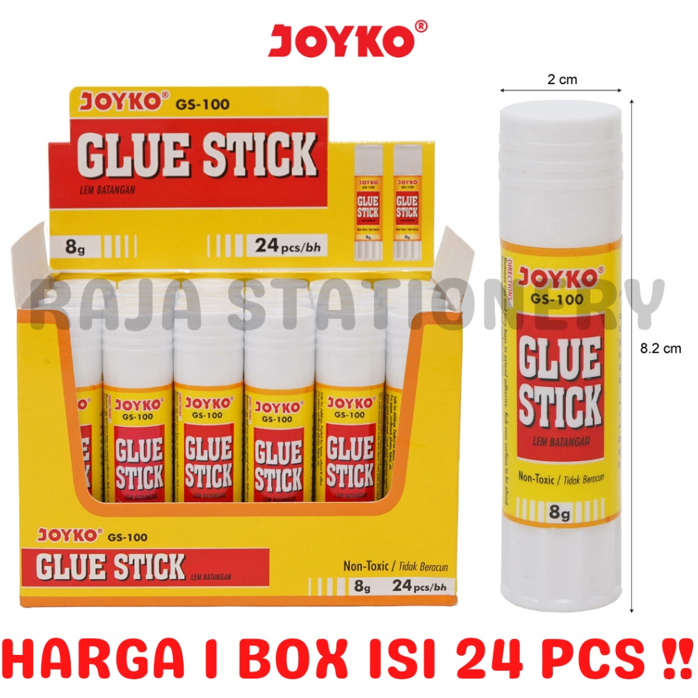 

KODE V49G JOYKO GLUE STICK 8G LEM KERTAS LEM BATANG JOKYO KECIL GS1 24PCS