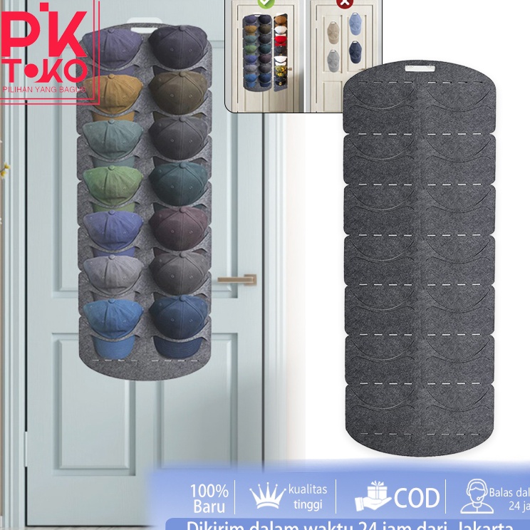 Rak Topi Gantung Tempat Topi Dinding Klip Tempat Topi Gantung Topi Simpan Gantungan Topi Me