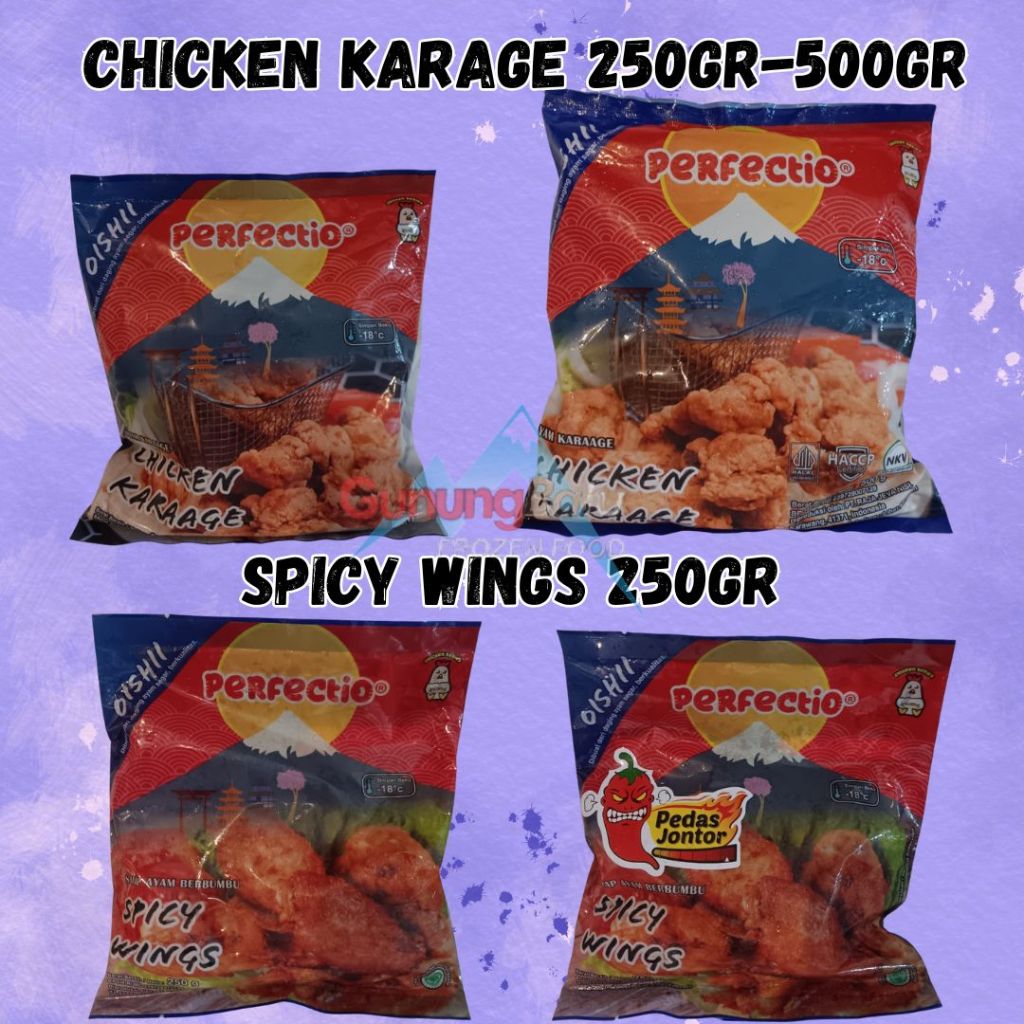 

PERFECTIO VARIANS CHICKEN KARAGE & SPICY WINGS