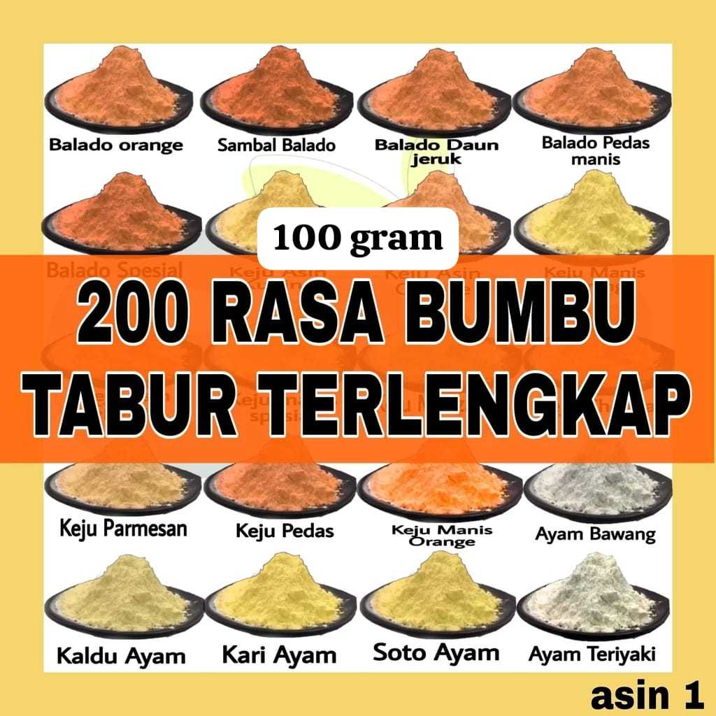 

Jual Bumbu Tabur Aneka Rasa Balado Keju Ayam 100 Gram. Bubuk Rasa Mie Lidi Cimol Basreng Cilok Cilor Keripik Singkong Keripik Enak premium seasoning powder salty cheese sweet cheese mozarella cheddar parmesan garlic chicken broth curry fried noodle