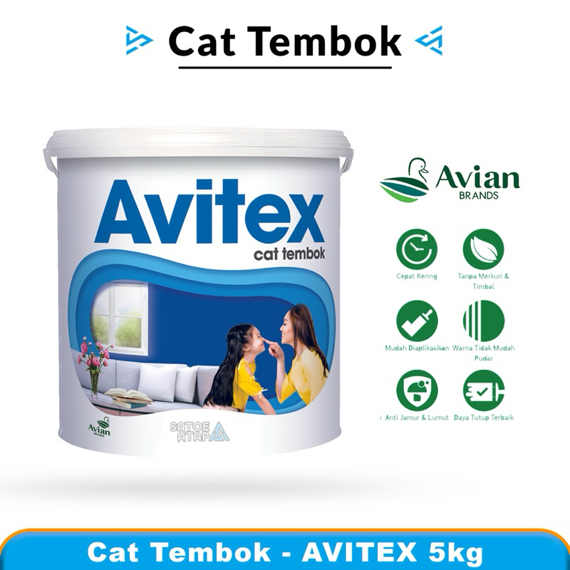 AVITEX Cat Tembok 5kg Plafon dari Avian