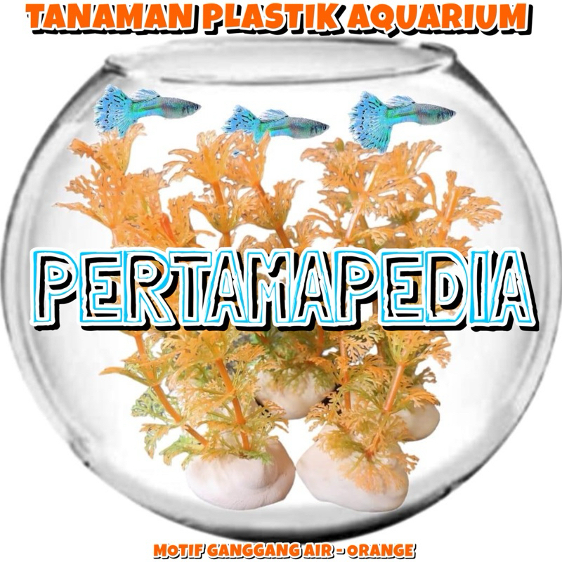 TANAMAN HIAS AQUARIUM MOTIF GANGGANG AIR/ Tanaman Plastik Akuarium/ Hiasan Akuarium/ Tanaman Akuariu