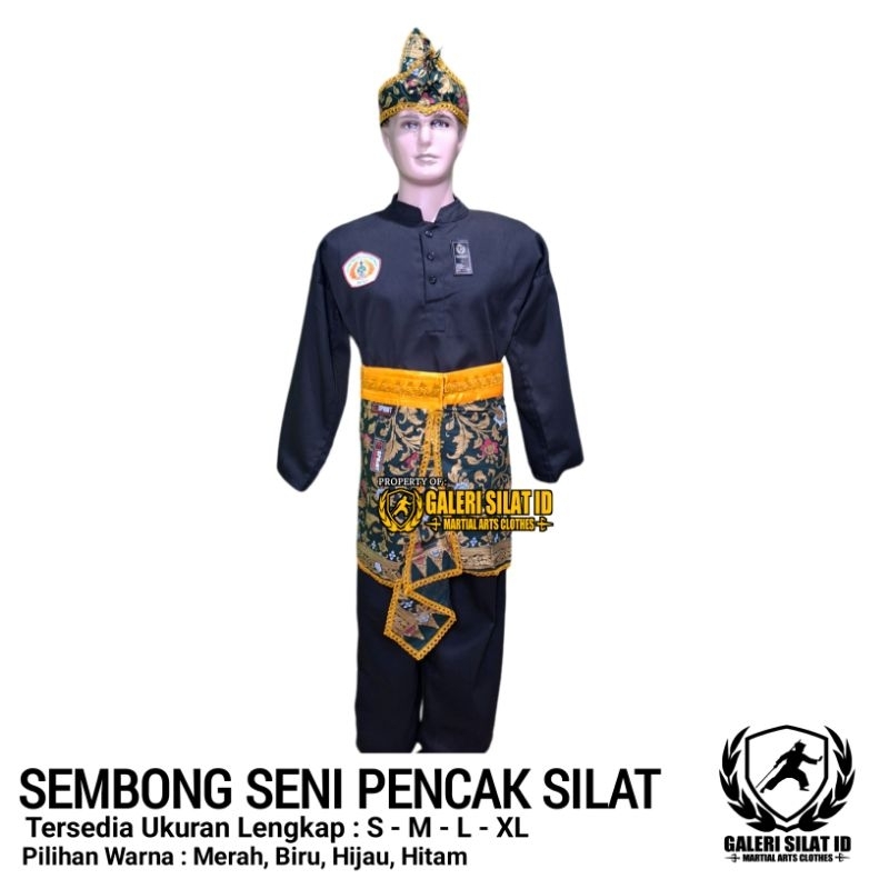 Kain Seni Pencak Silat Batik Prada - Sembong Silat - Jarik Batik Silat IPSI Anak Dewasa