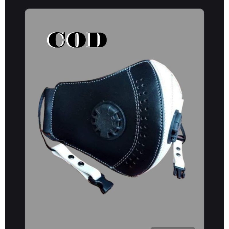 masker motor pria keren/masker kulit sintetis/masker anti debu dan asap