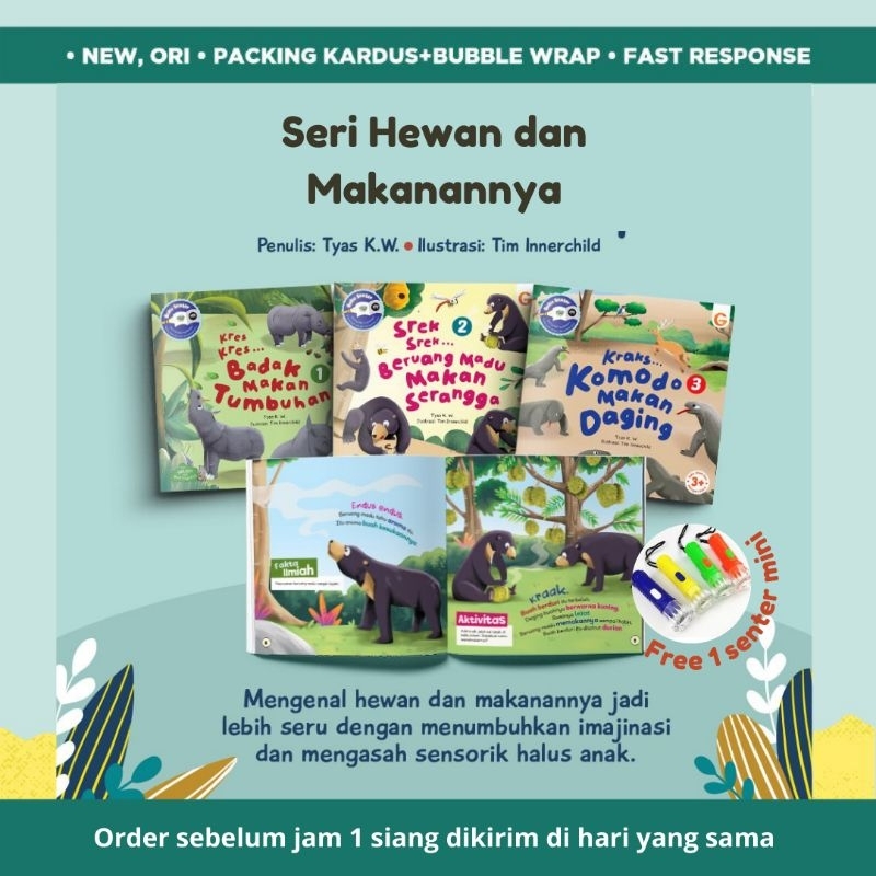 Seri Hewan dan Makanannya Buku Senter Gema Insani