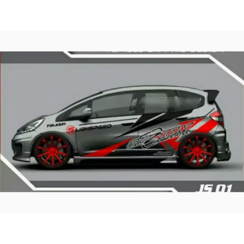 STIKER MOBIL HONDA JAZZ STIKER MOBIL SPORT HONDA JAZZ CUSTOM STIKER SPORT HONDA JAZZ