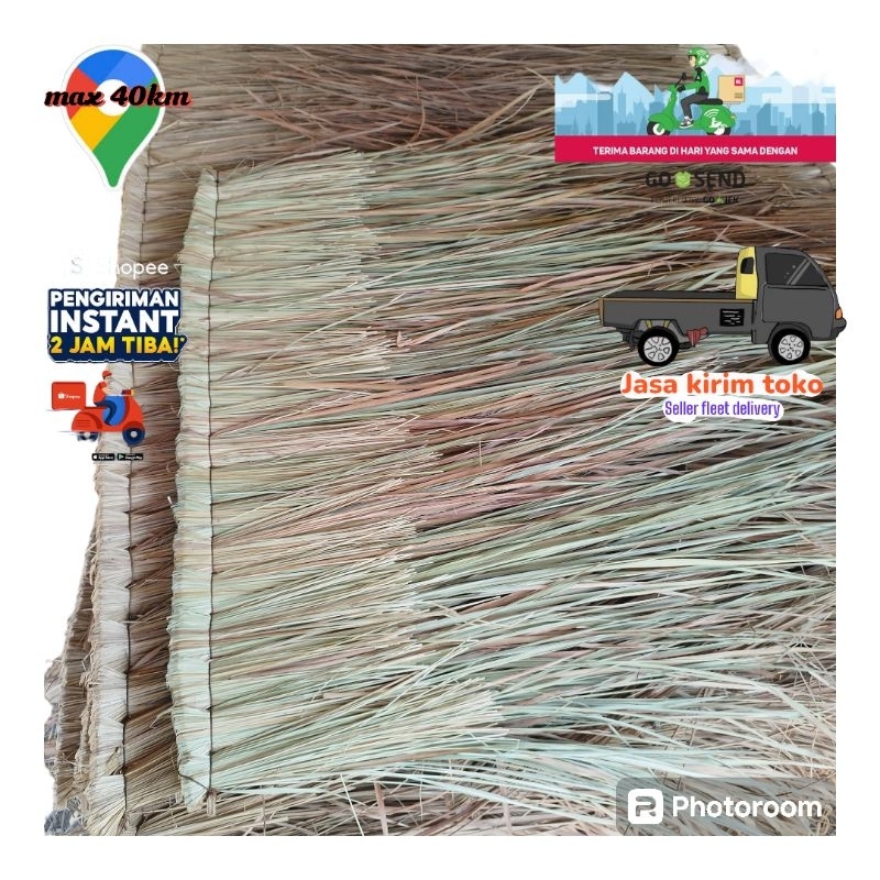Atap Alang alang 1mtr/jawa timur/peredam kebisingan atap spandek.