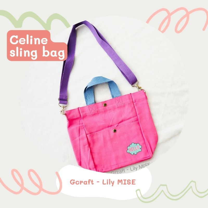 kanvas sling bag - tas kanvas - tas kanvas slempang - tas kanvas sling