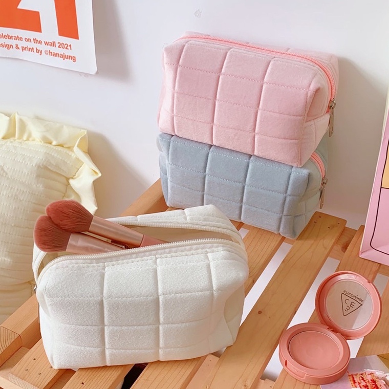 

KODE G28R KENSHO Kotak Pensil Sleting Velvet Aesthetic Warna Pastel Import Korea Pencil Case Tempat Alat Tulis
