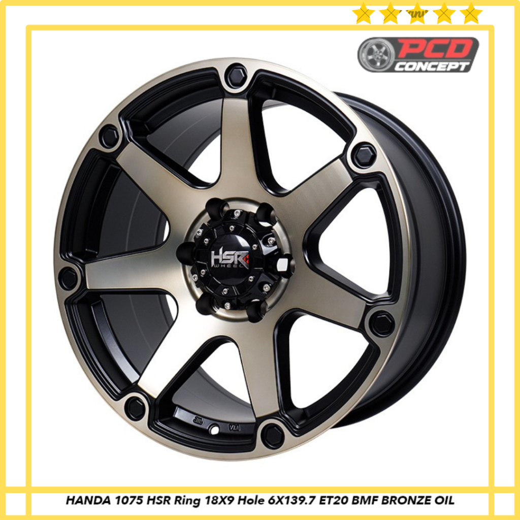 Velg Mobil Racing HANDA 1075 HSR R18X9 H6X139,7 ET20 BMF/BRZ OIL - Grand Escudo, Jimny, Katana