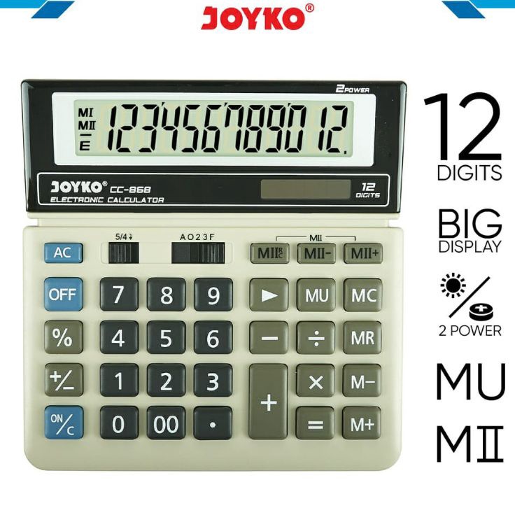 

Kalkulator Joyko CC868 12 digit 1pcs