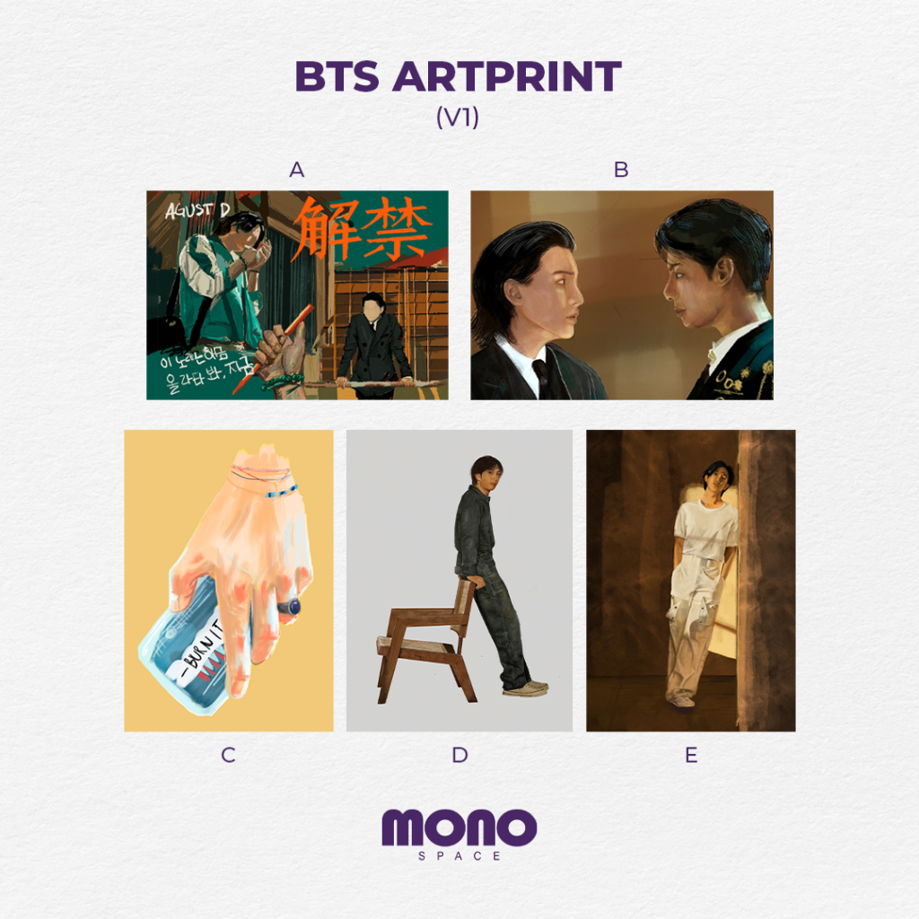 BTS Art Print V1 by monospace