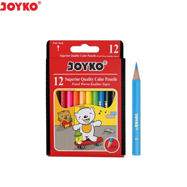 

Pensil Warna Joyko 12w Pendek CP S12