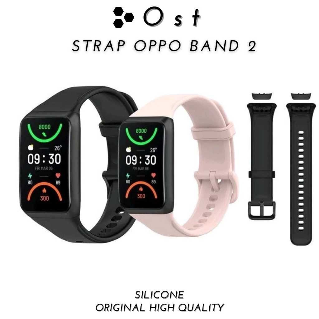 Original Strap Oppo Band 2 Silicone Tali Oppo Band 2 Silicone Top Quality